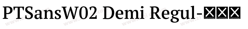 PTSansW02 Demi Regul字体转换